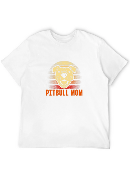 Pitbull Mom Graphic Tee - Dog Lover Shirt