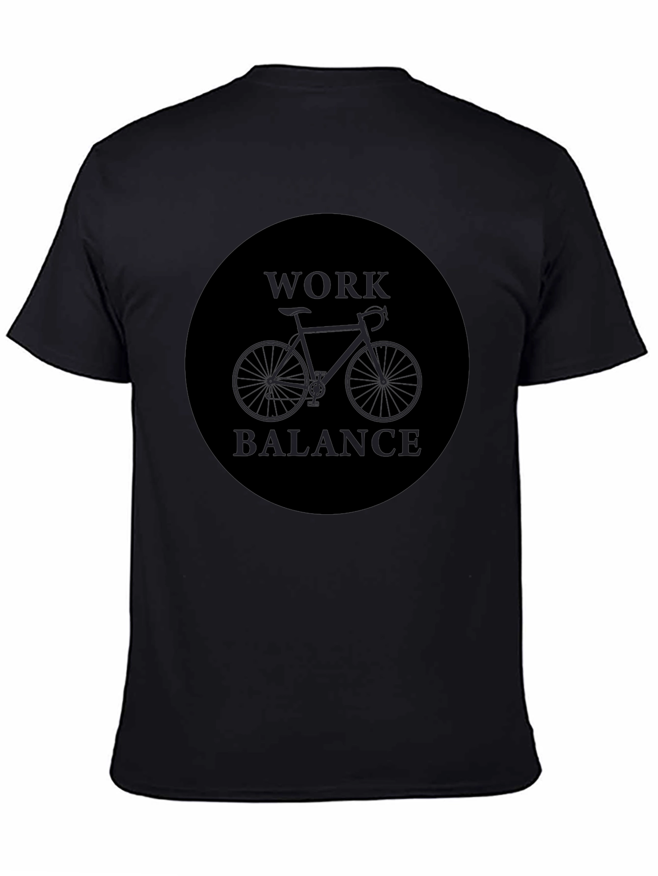 Work Balance Bike Graphic Tee - Black