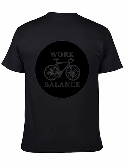 Work Balance Bike Graphic Tee - Black