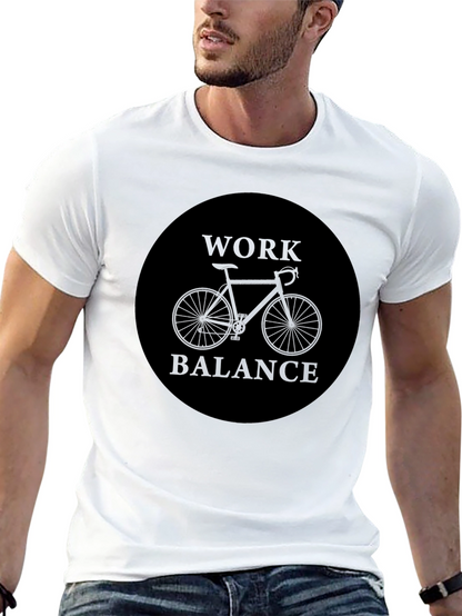 Work Balance Bike Graphic Tee - Black