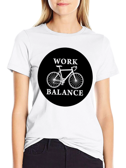Work Balance Bike Graphic Tee - Black