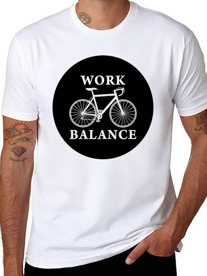 Work Balance Bike Graphic Tee - Black