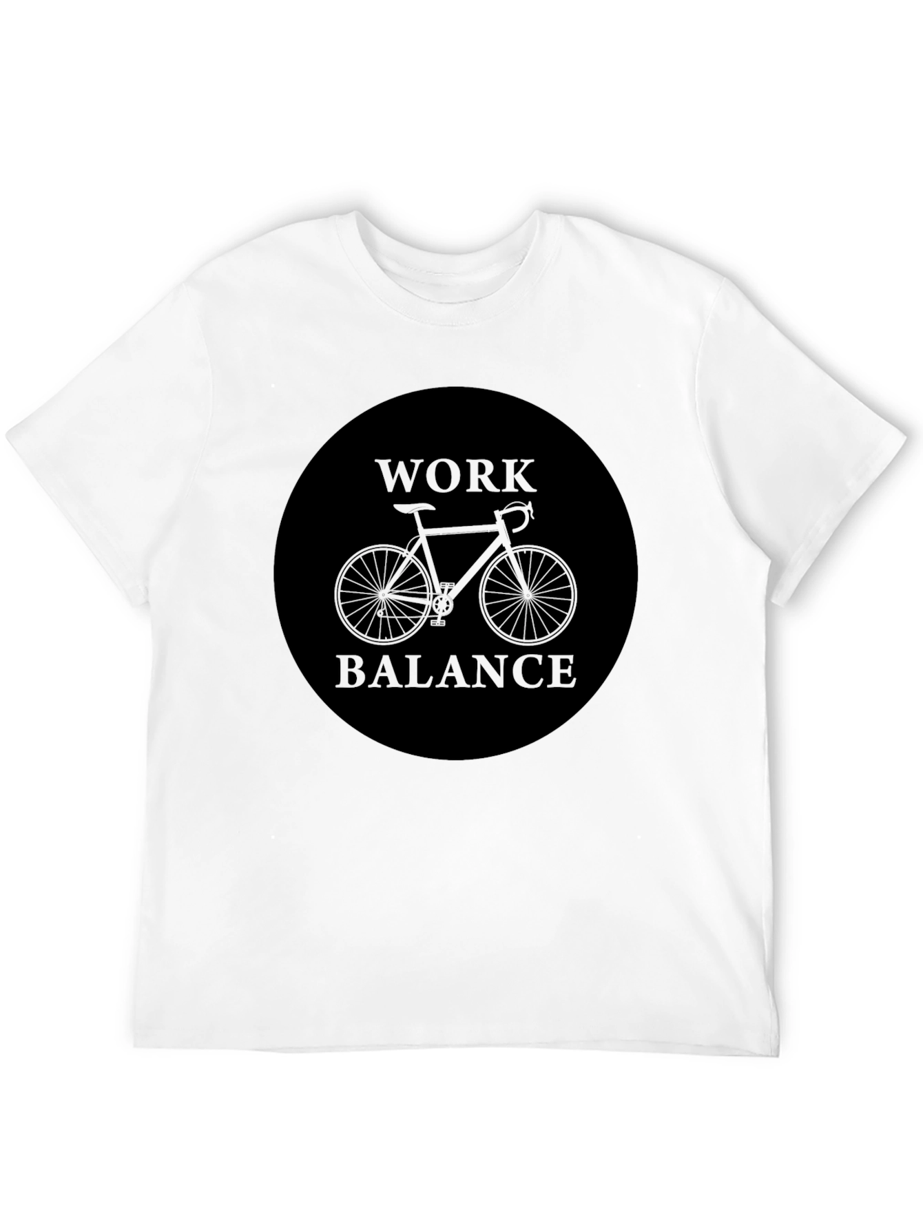 Work Balance Bike Graphic Tee - Black
