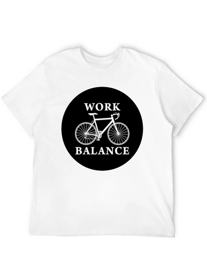 Work Balance Bike Graphic Tee - Black