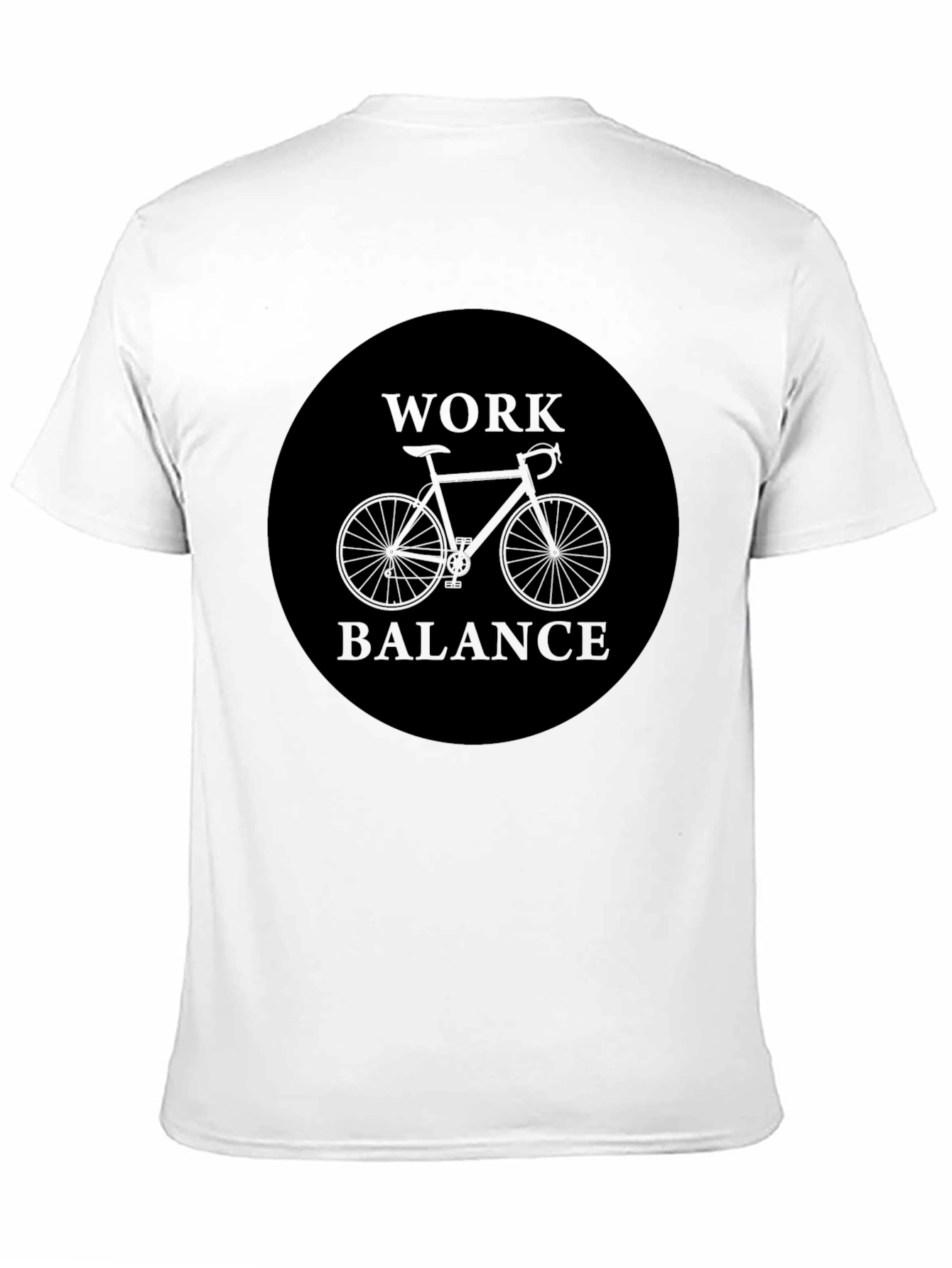 Work Balance Bike Graphic Tee - Black