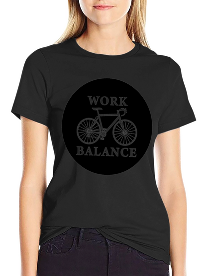 Work Balance Bike Graphic Tee - Black