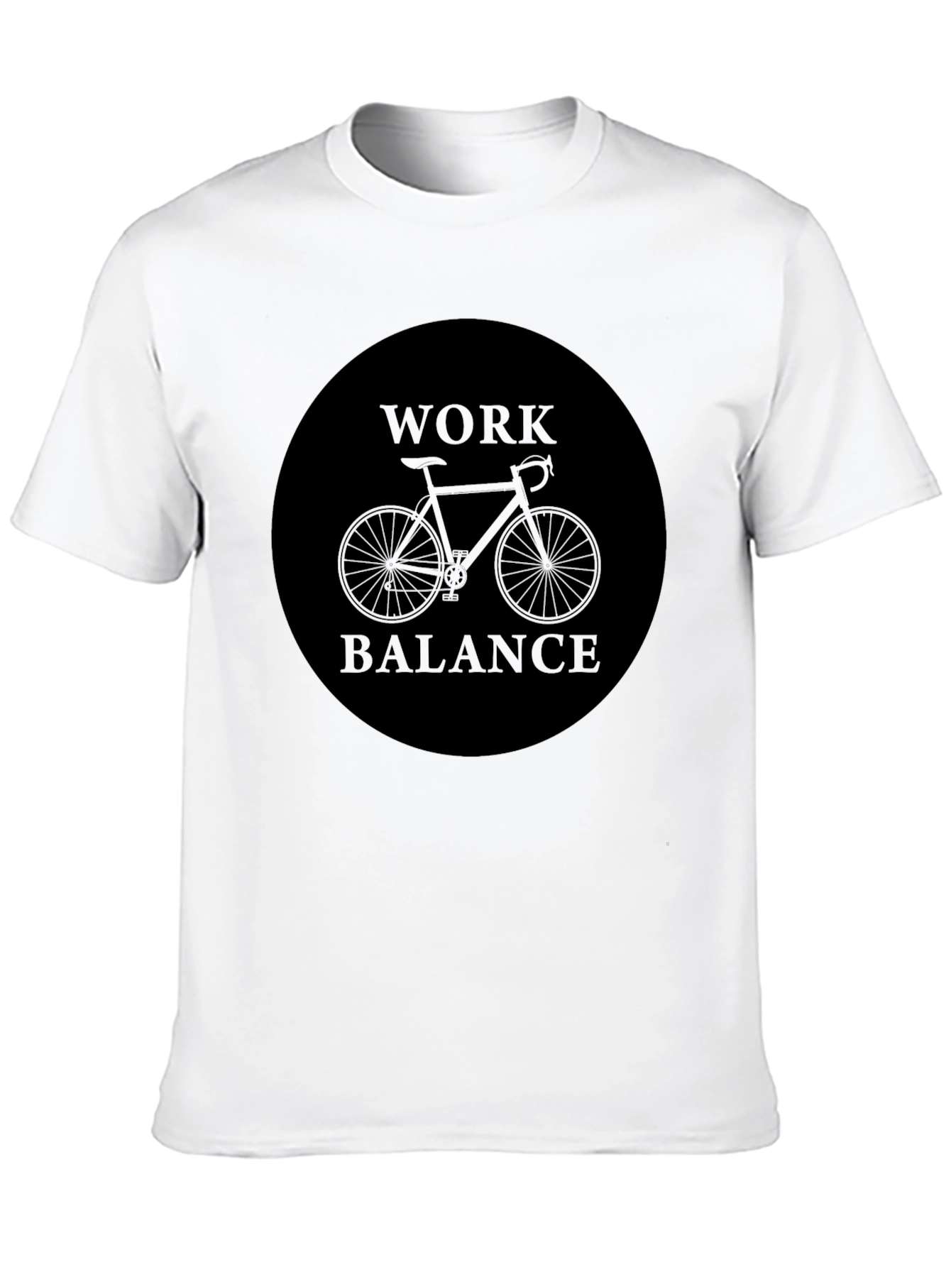 Work Balance Bike Graphic Tee - Black