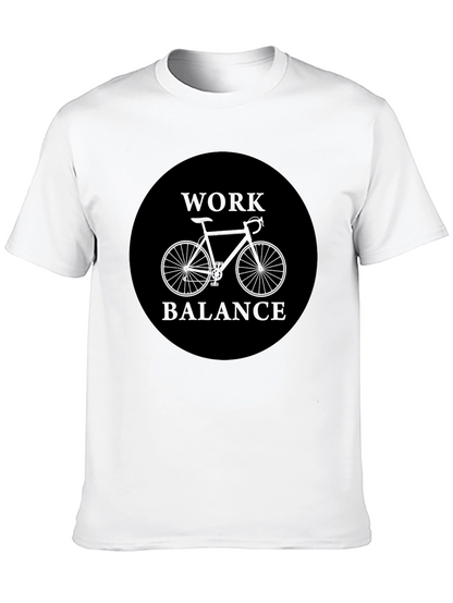 Work Balance Bike Graphic Tee - Black