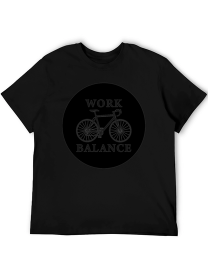 Work Balance Bike Graphic Tee - Black