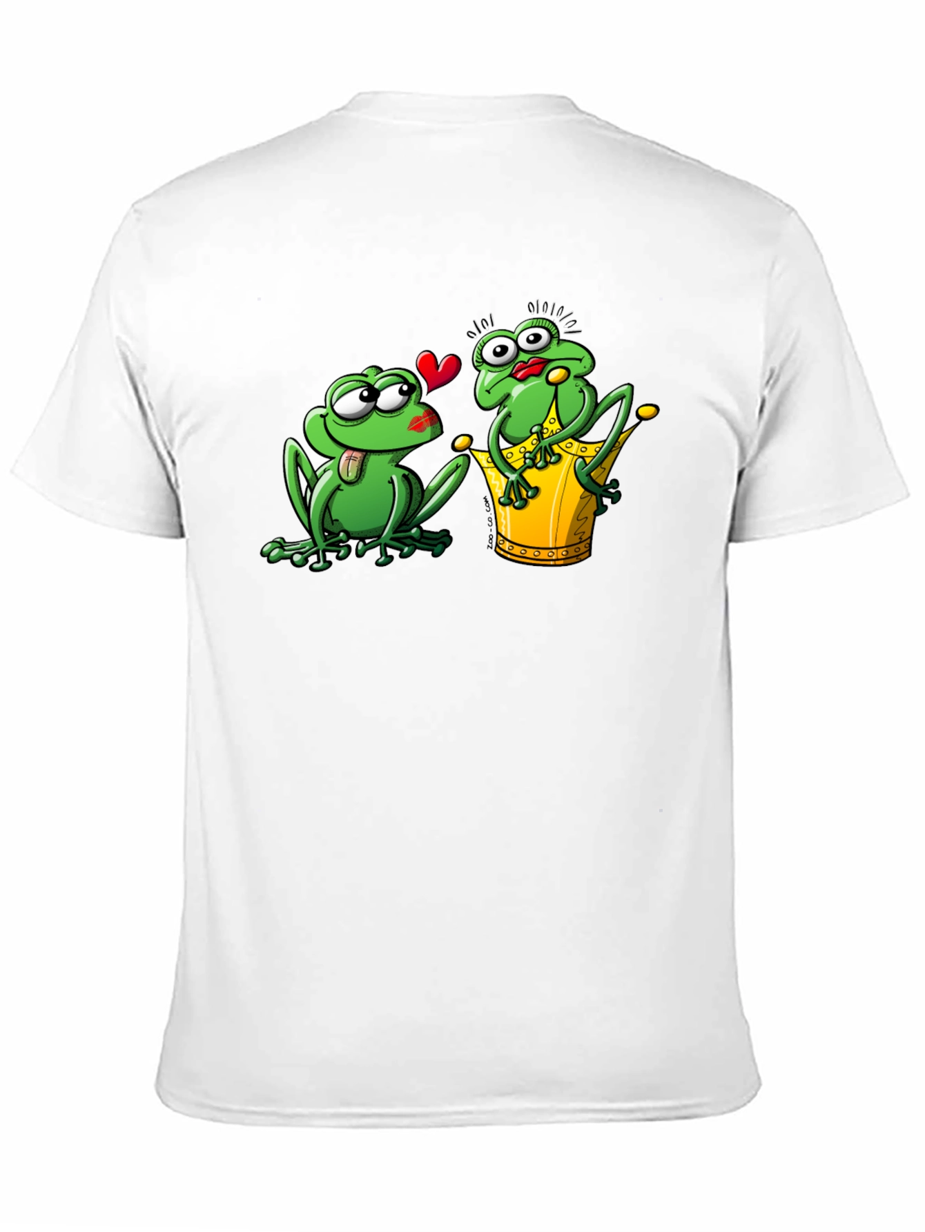 Frog Prince Kiss Black T-Shirt