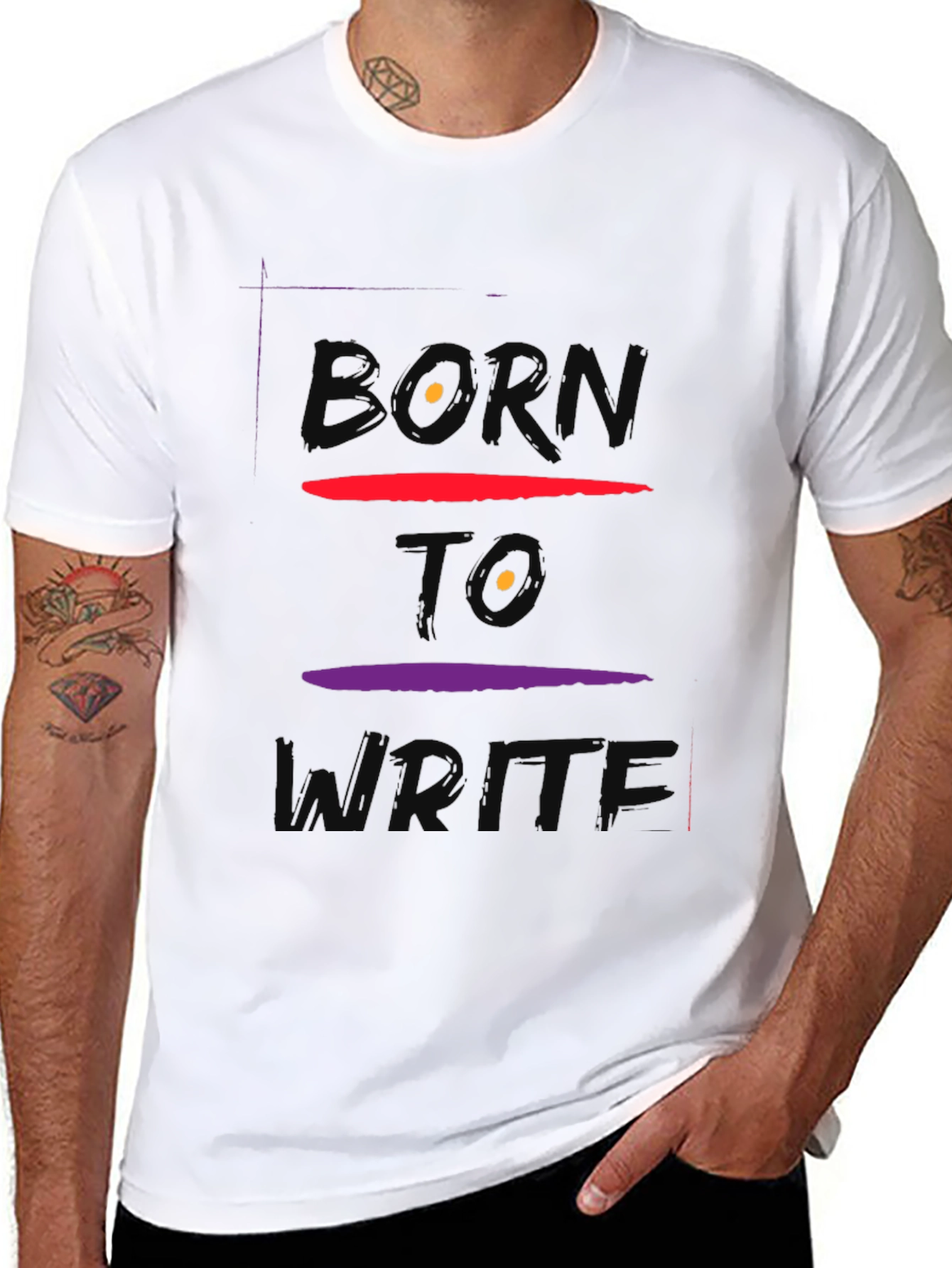 Born To Write Graphic Tee - Soft Cotton
