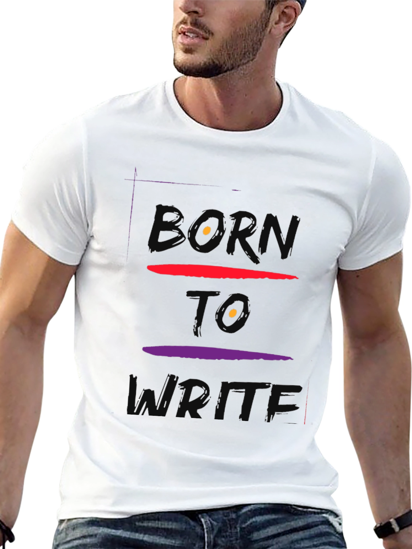 Born To Write Graphic Tee - Soft Cotton