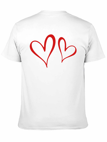 Romantic Hearts Graphic Tee - Black