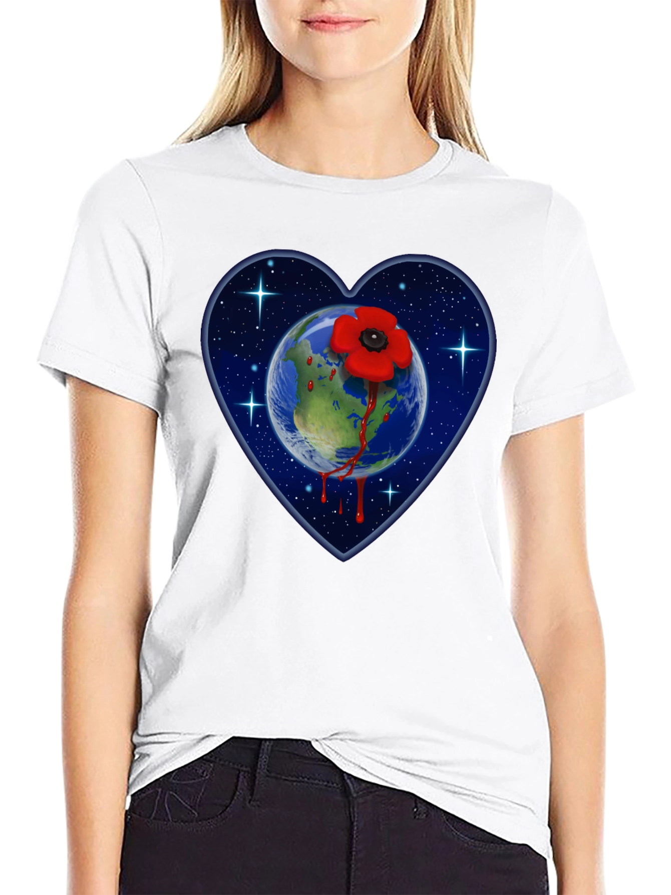 Earth Love Heart T-Shirt
