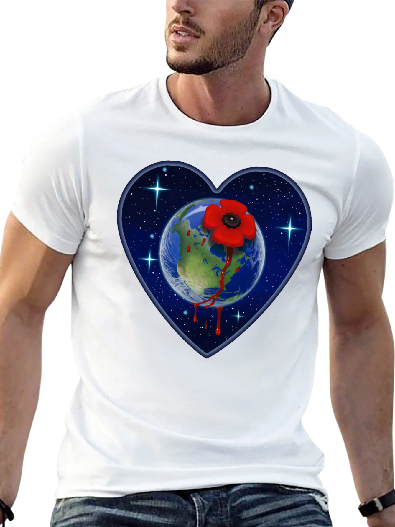 Earth Love Heart T-Shirt