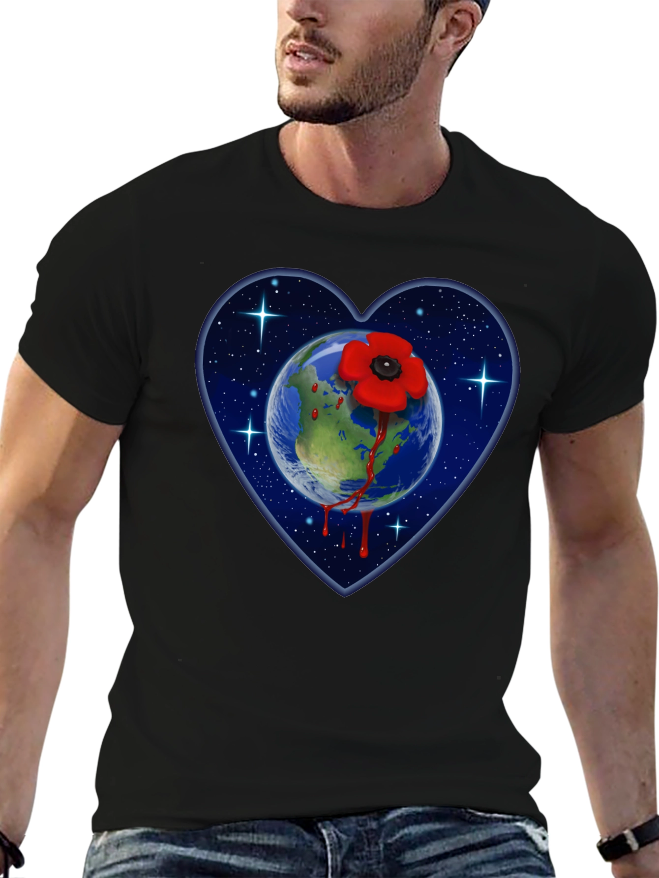 Earth Love Heart T-Shirt