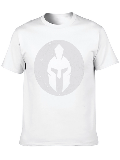 Spartan Helmet Graphic T-Shirt - Black