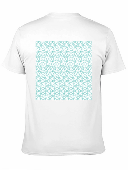Spiral Pattern Graphic Tee - Stylish Casual Wear