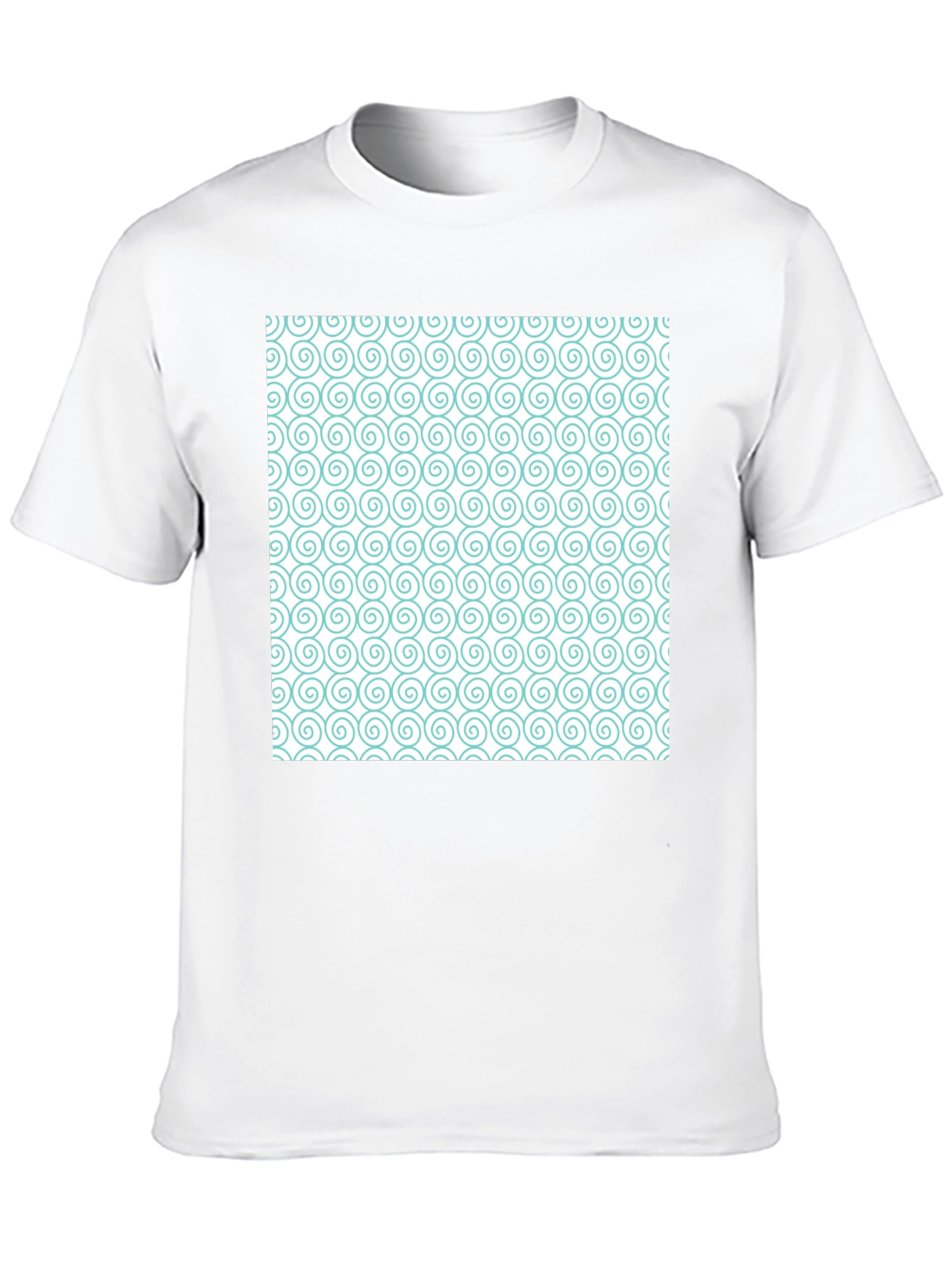 Spiral Pattern Graphic Tee - Stylish Casual Wear