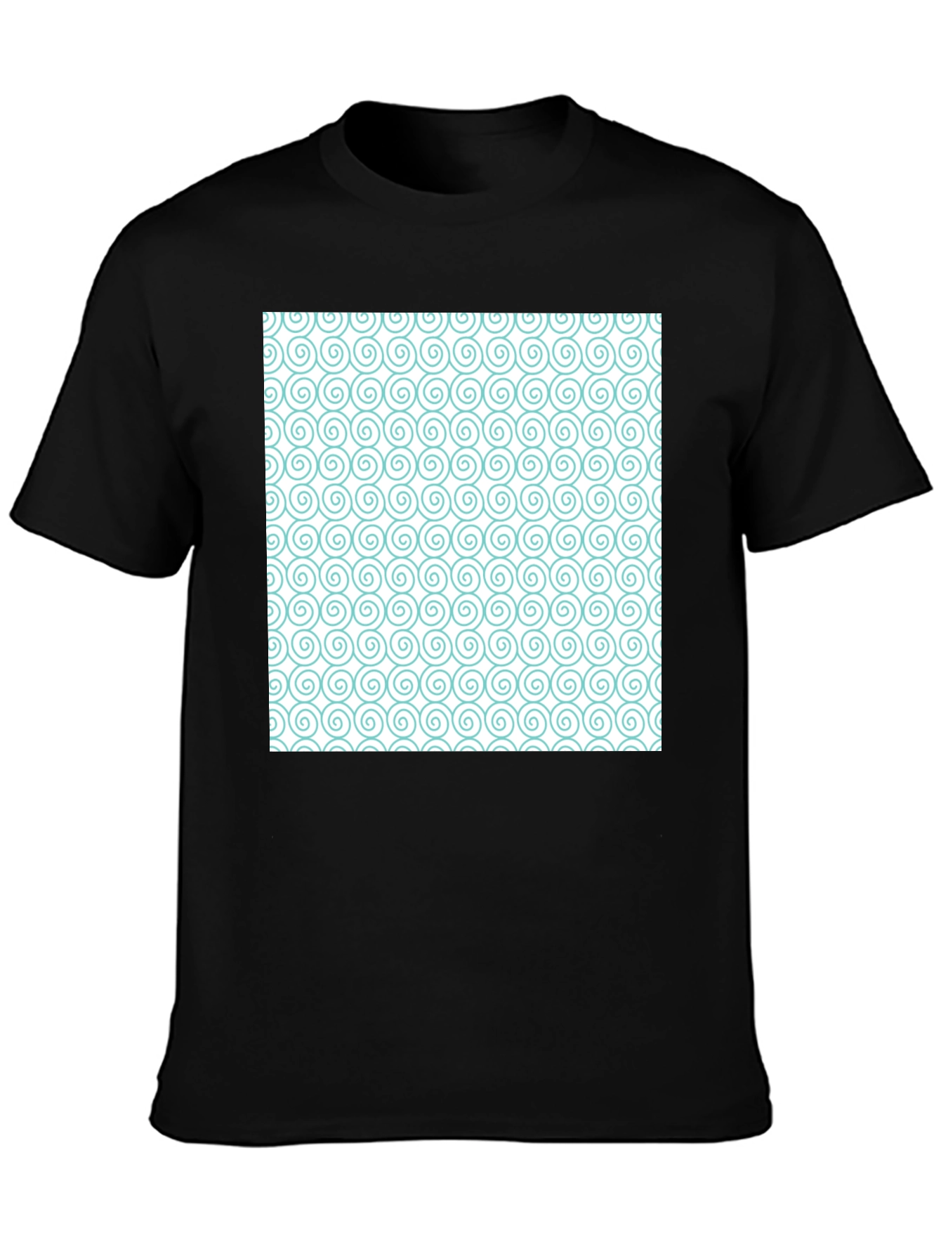 Spiral Pattern Graphic Tee - Stylish Casual Wear