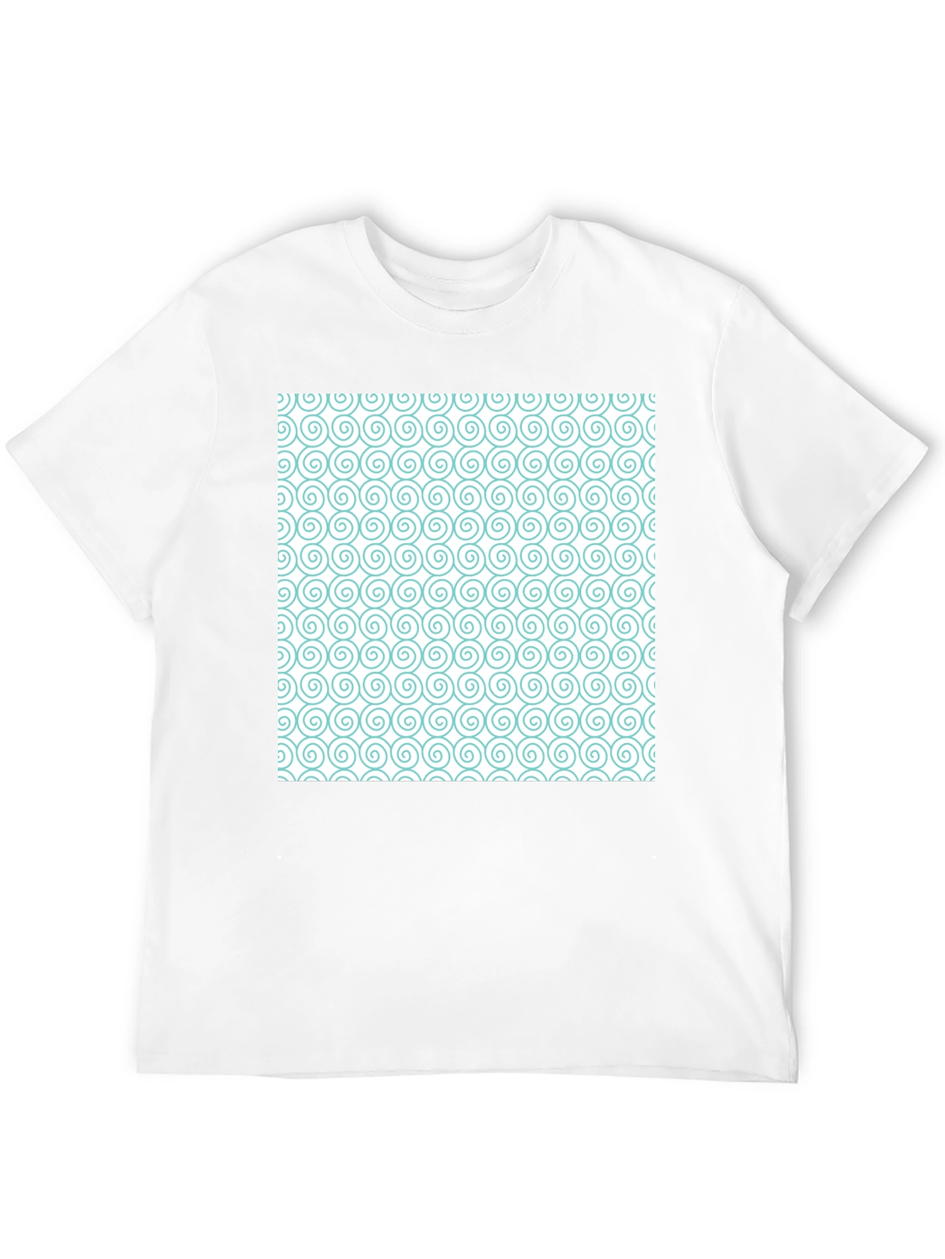 Spiral Pattern Graphic Tee - Stylish Casual Wear
