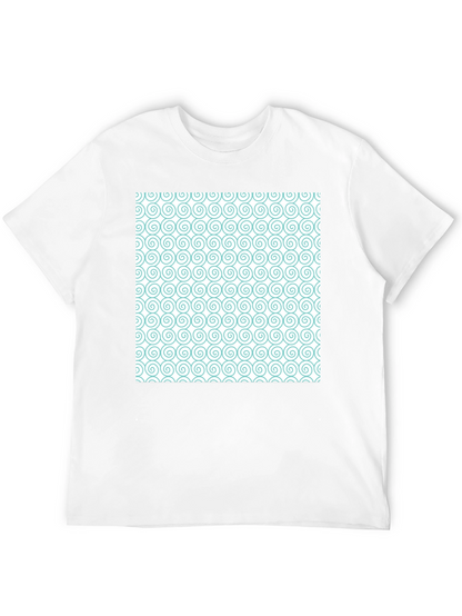 Spiral Pattern Graphic Tee - Stylish Casual Wear