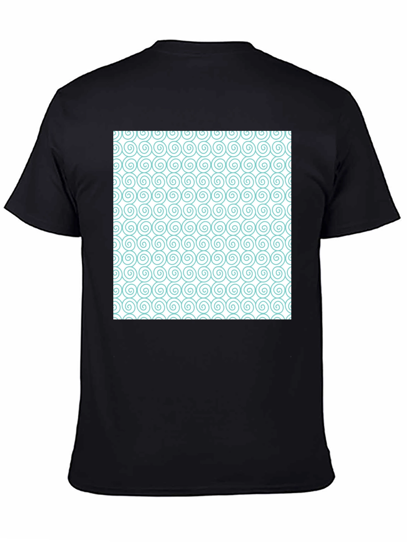 Spiral Pattern Graphic Tee - Stylish Casual Wear