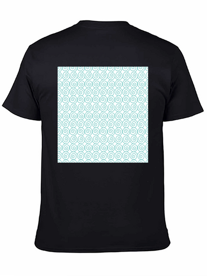 Spiral Pattern Graphic Tee - Stylish Casual Wear