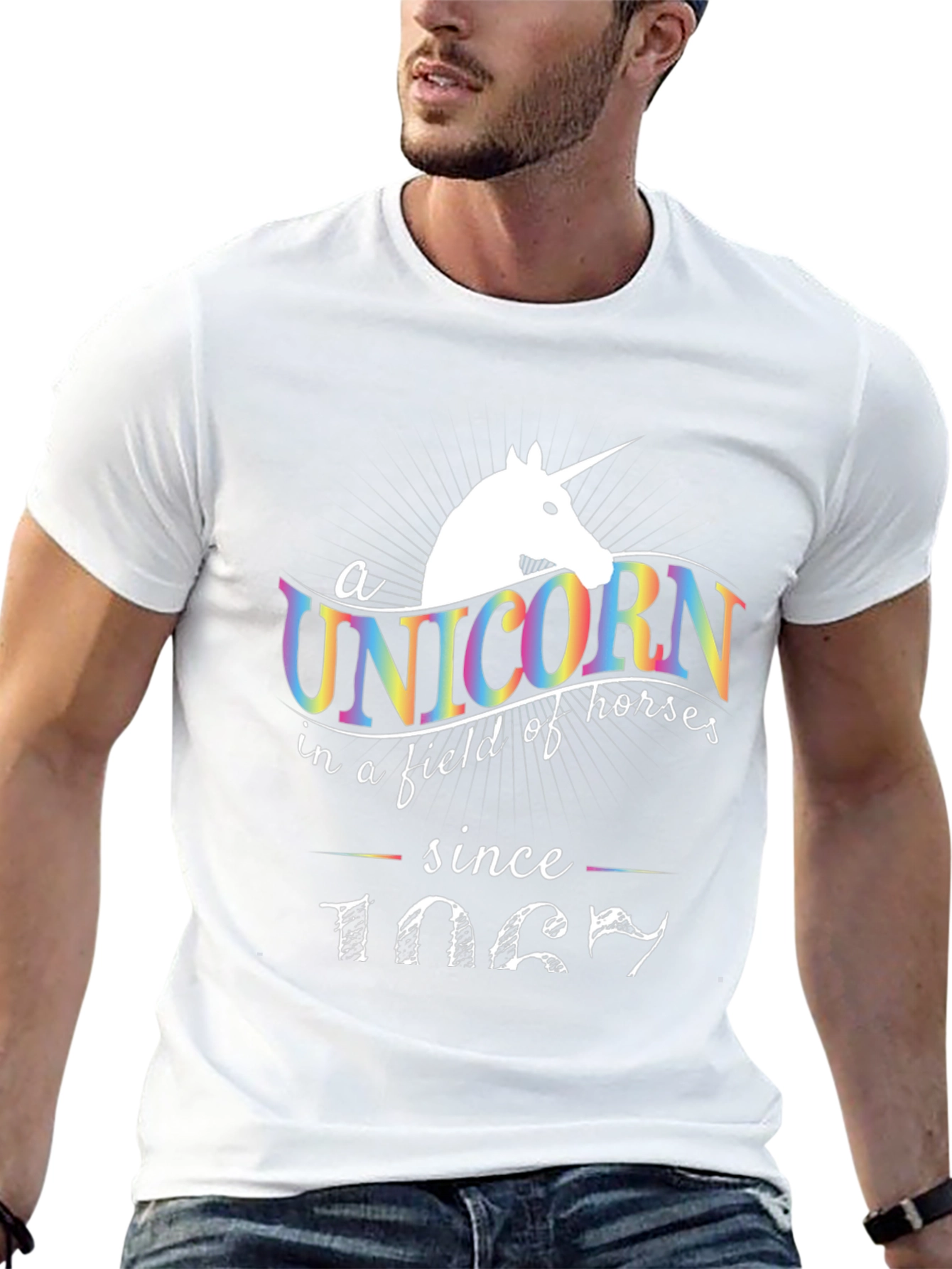 Unicorn Since 1987 Mens Graphic T-Shirt