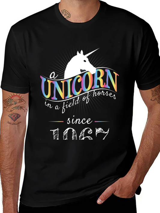 Unicorn Since 1987 Mens Graphic T-Shirt