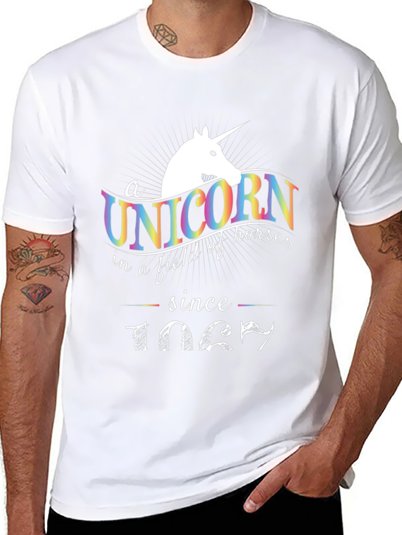 Unicorn Since 1987 Mens Graphic T-Shirt