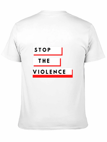 Stop The Violence Black Graphic T-Shirt