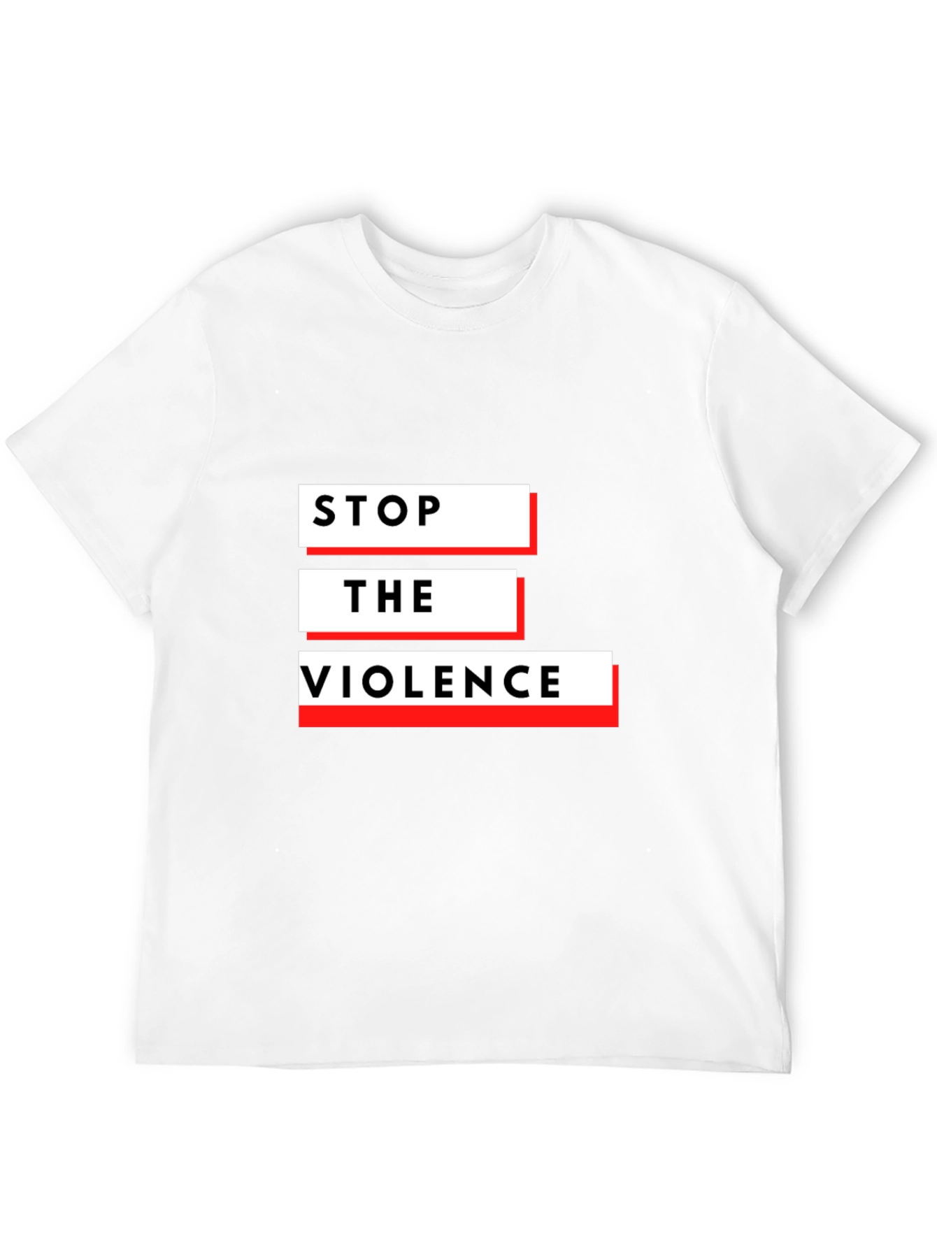 Stop The Violence Black Graphic T-Shirt