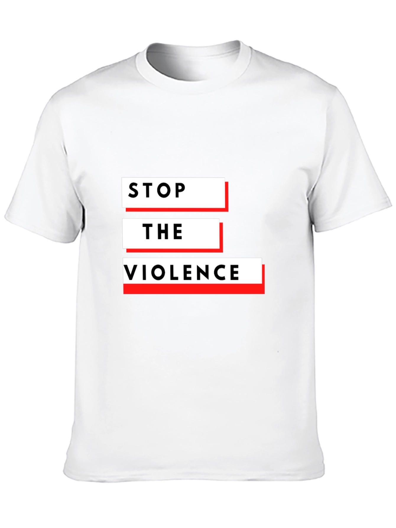 Stop The Violence Black Graphic T-Shirt