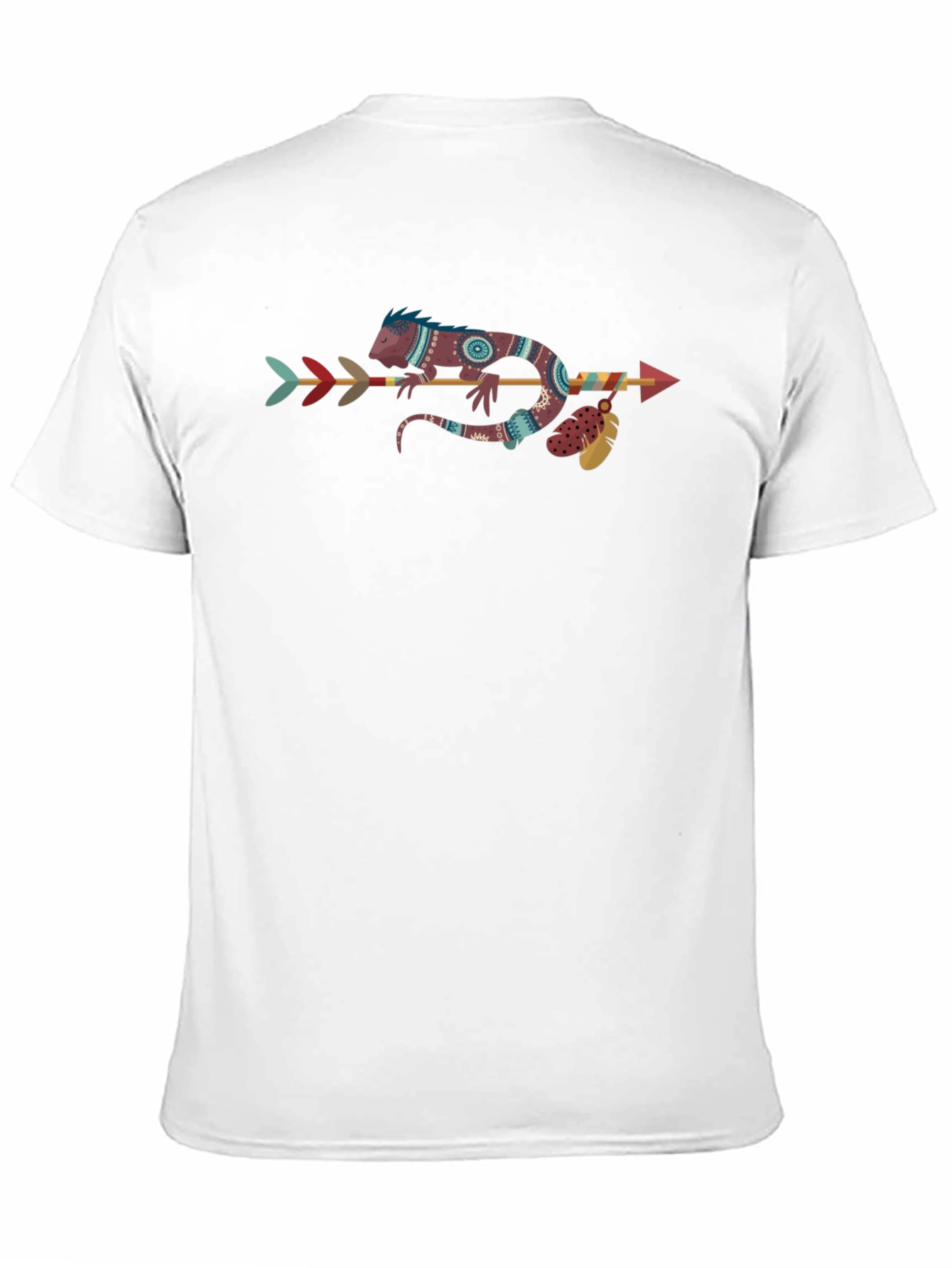 Tribal Lizard Arrow T-Shirt - Unique Graphic Tee