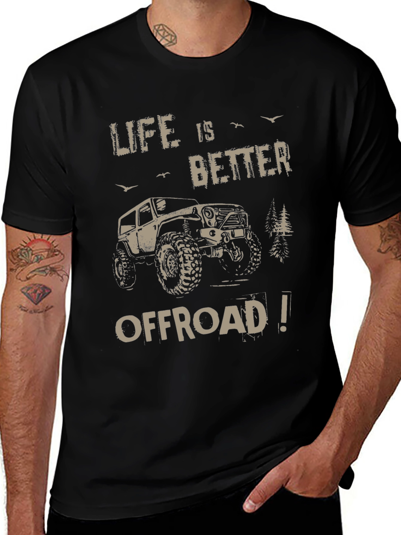 Life is Better Offroad T-Shirt - Black