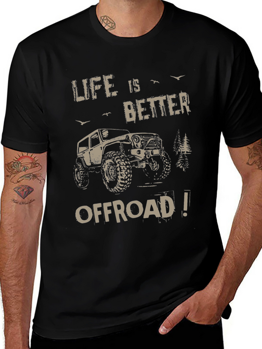 Life is Better Offroad T-Shirt - Black