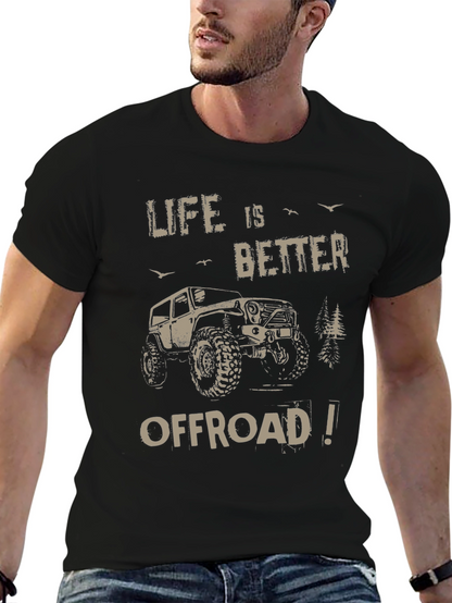 Life is Better Offroad T-Shirt - Black