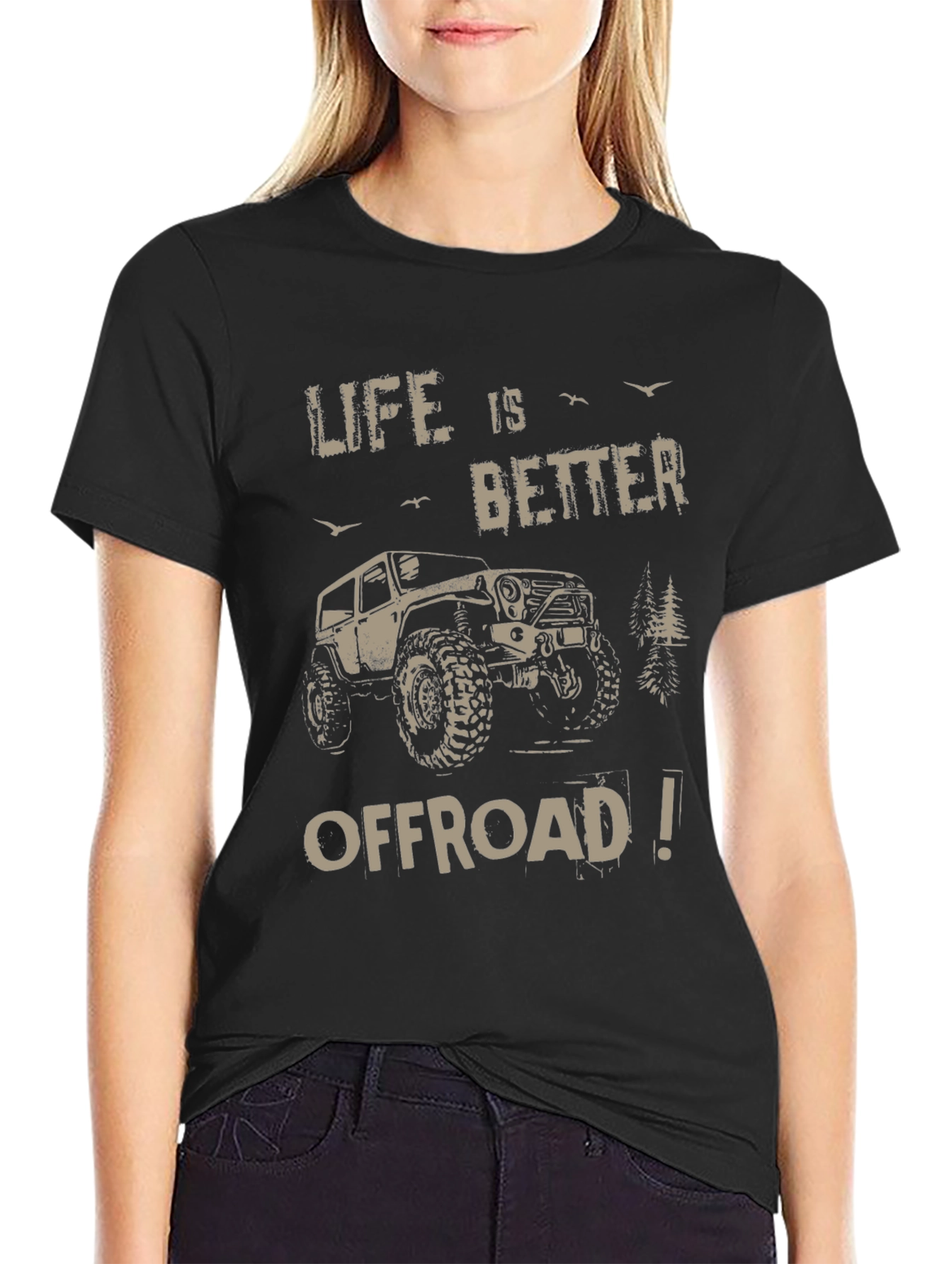 Life is Better Offroad T-Shirt - Black