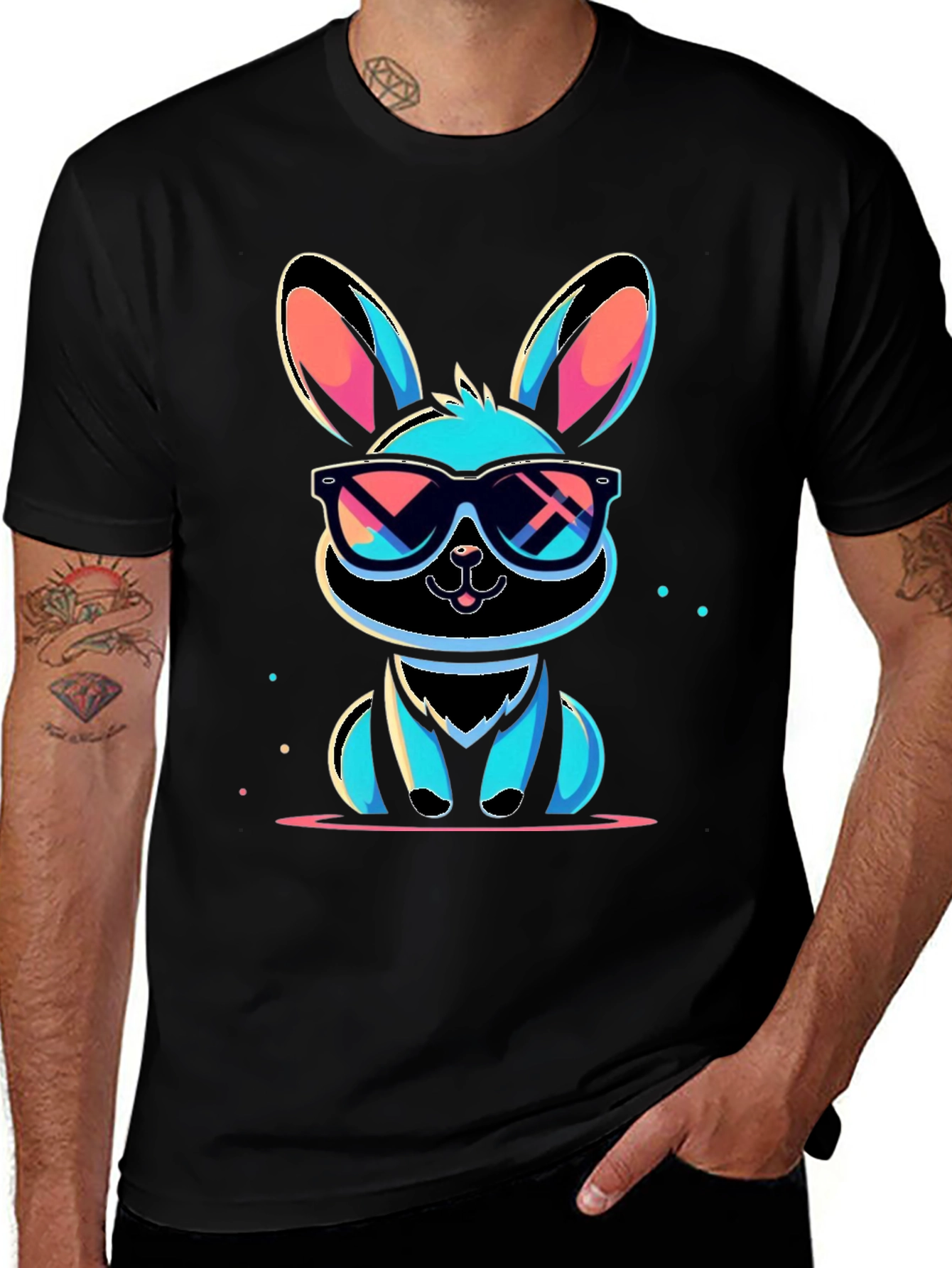 Cool Rabbit Graphic T-Shirt