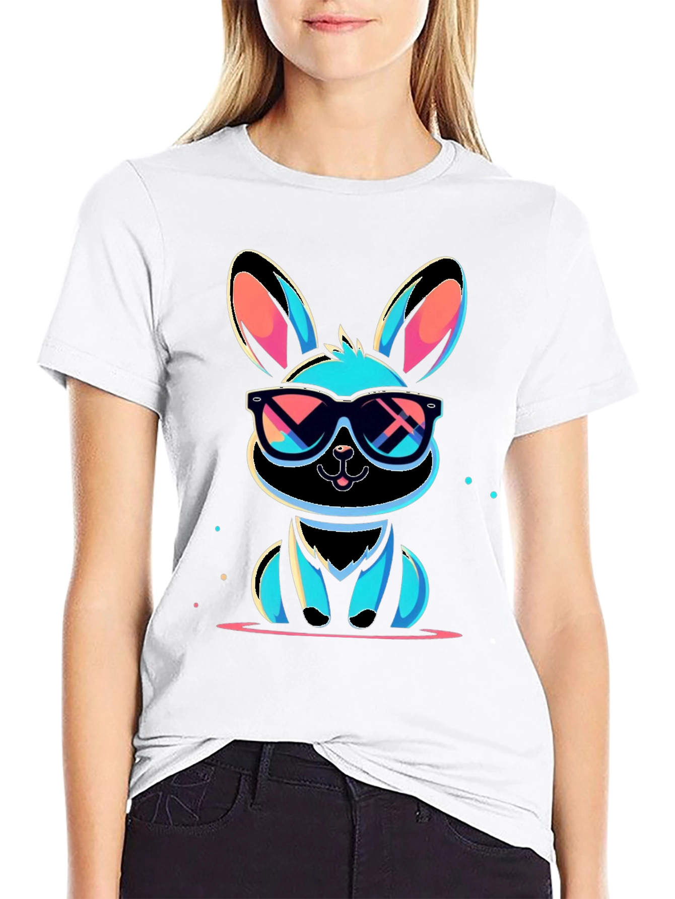 Cool Rabbit Graphic T-Shirt