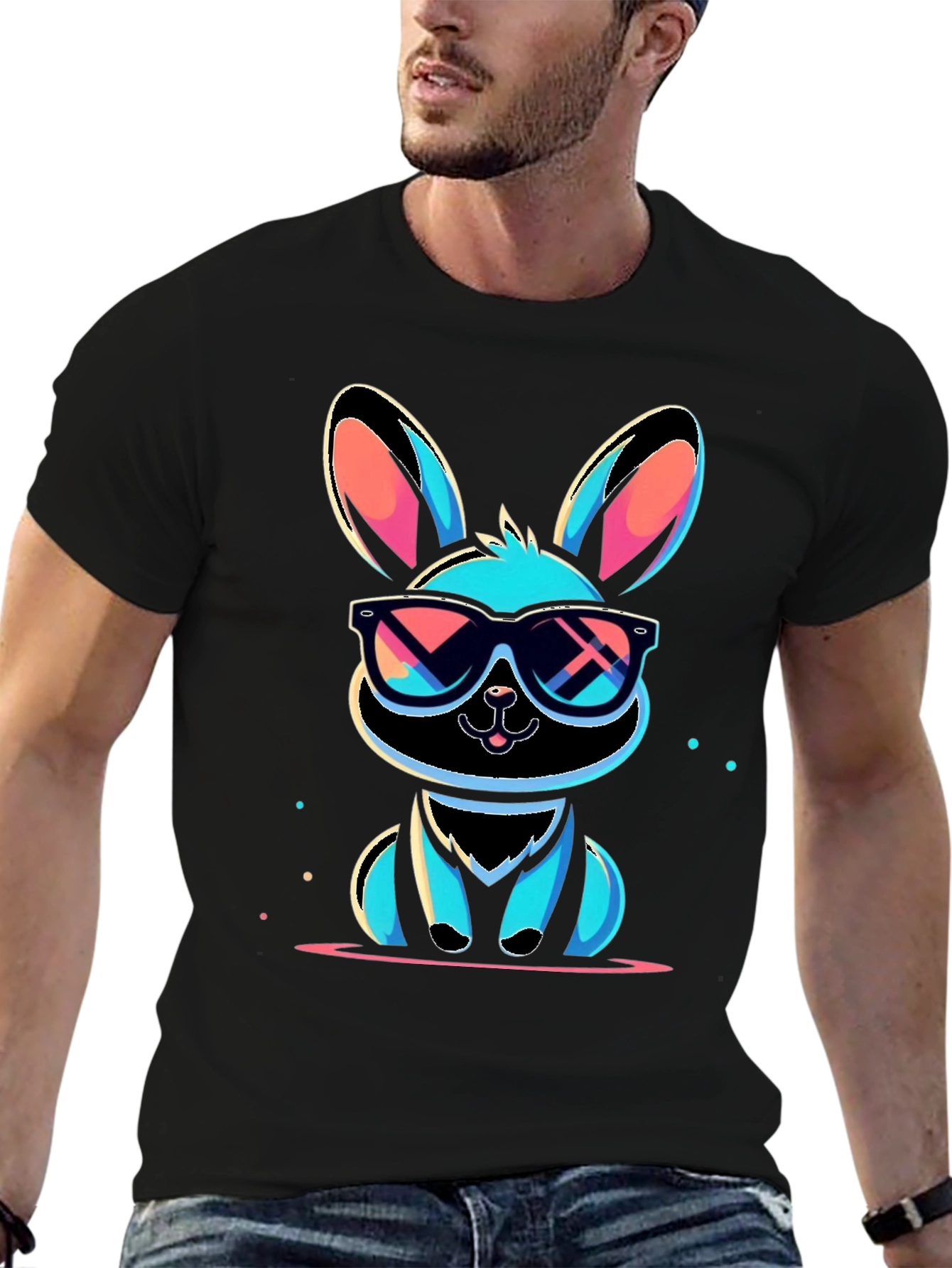 Cool Rabbit Graphic T-Shirt