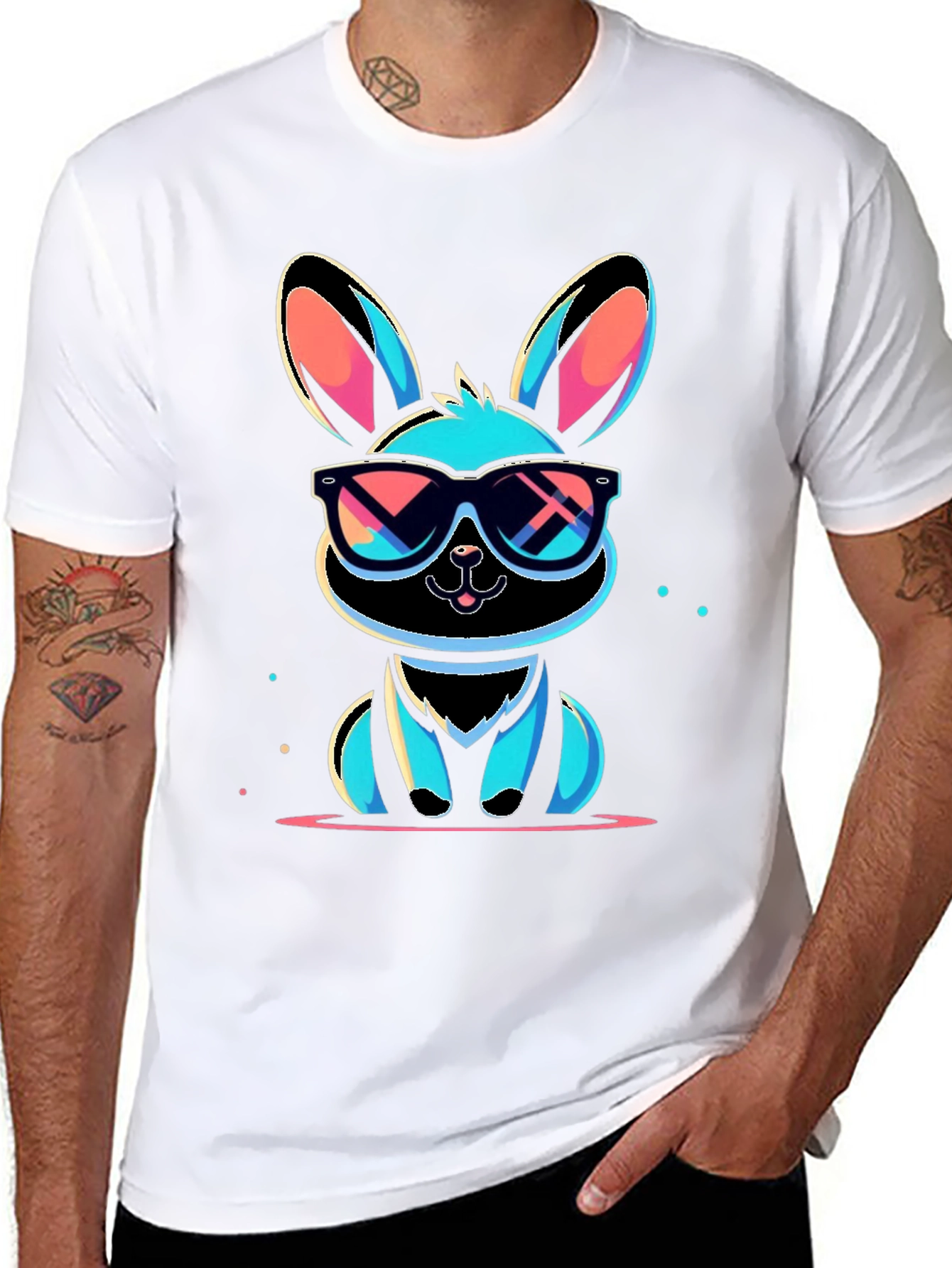 Cool Rabbit Graphic T-Shirt