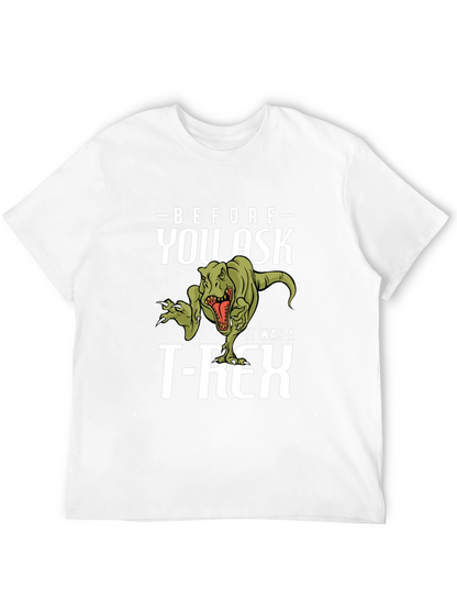 Funny Dinosaur T-Rex Graphic Print T-Shirt