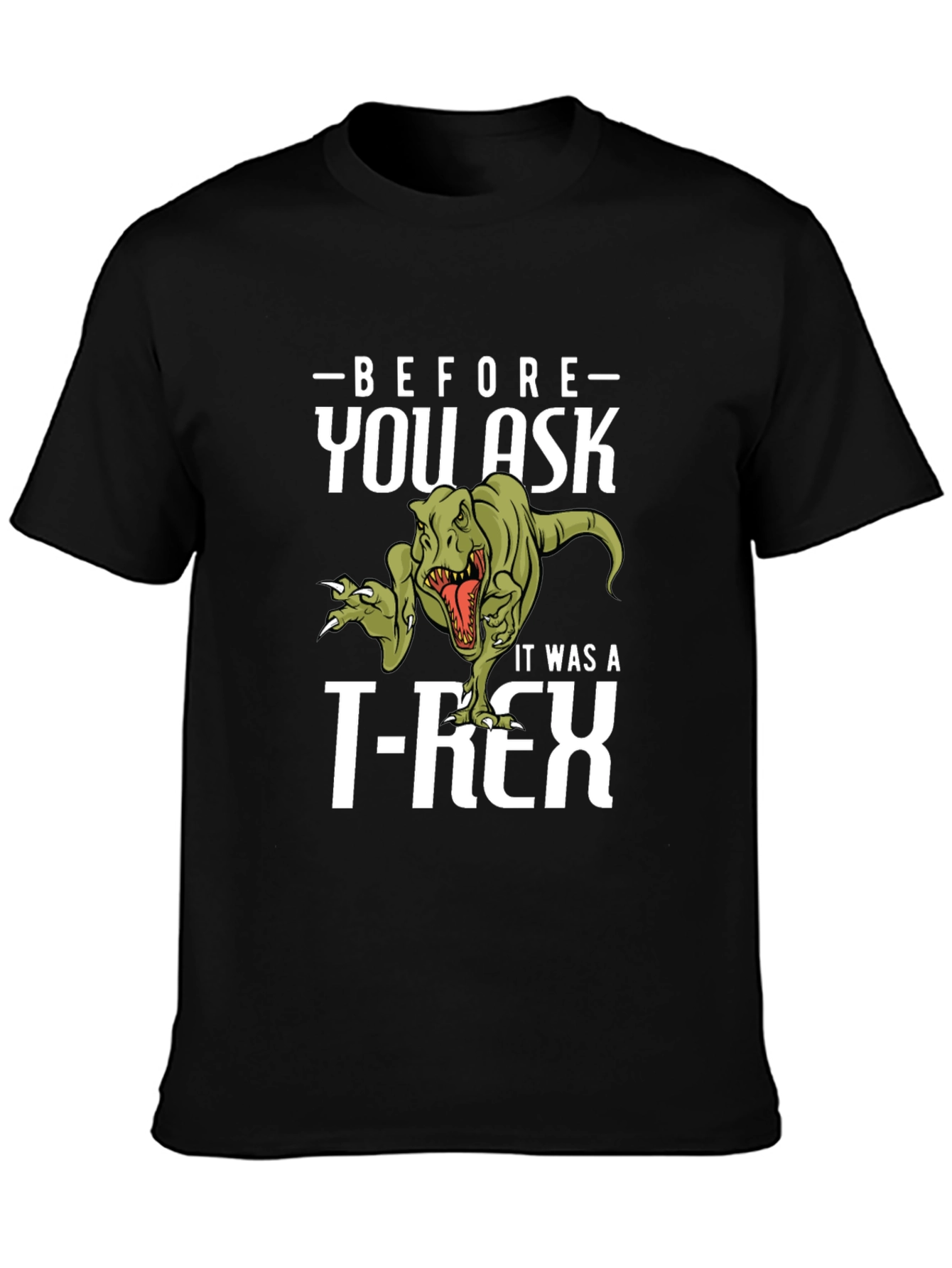 Funny Dinosaur T-Rex Graphic Print T-Shirt