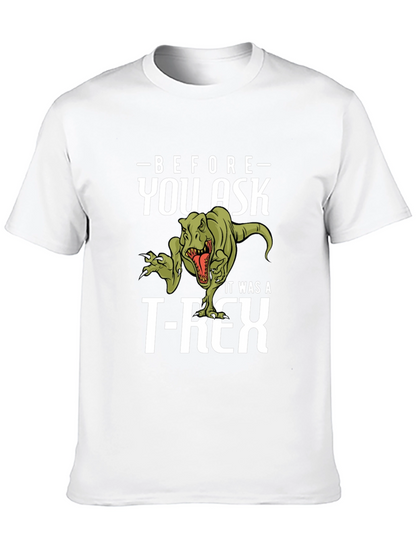 Funny Dinosaur T-Rex Graphic Print T-Shirt