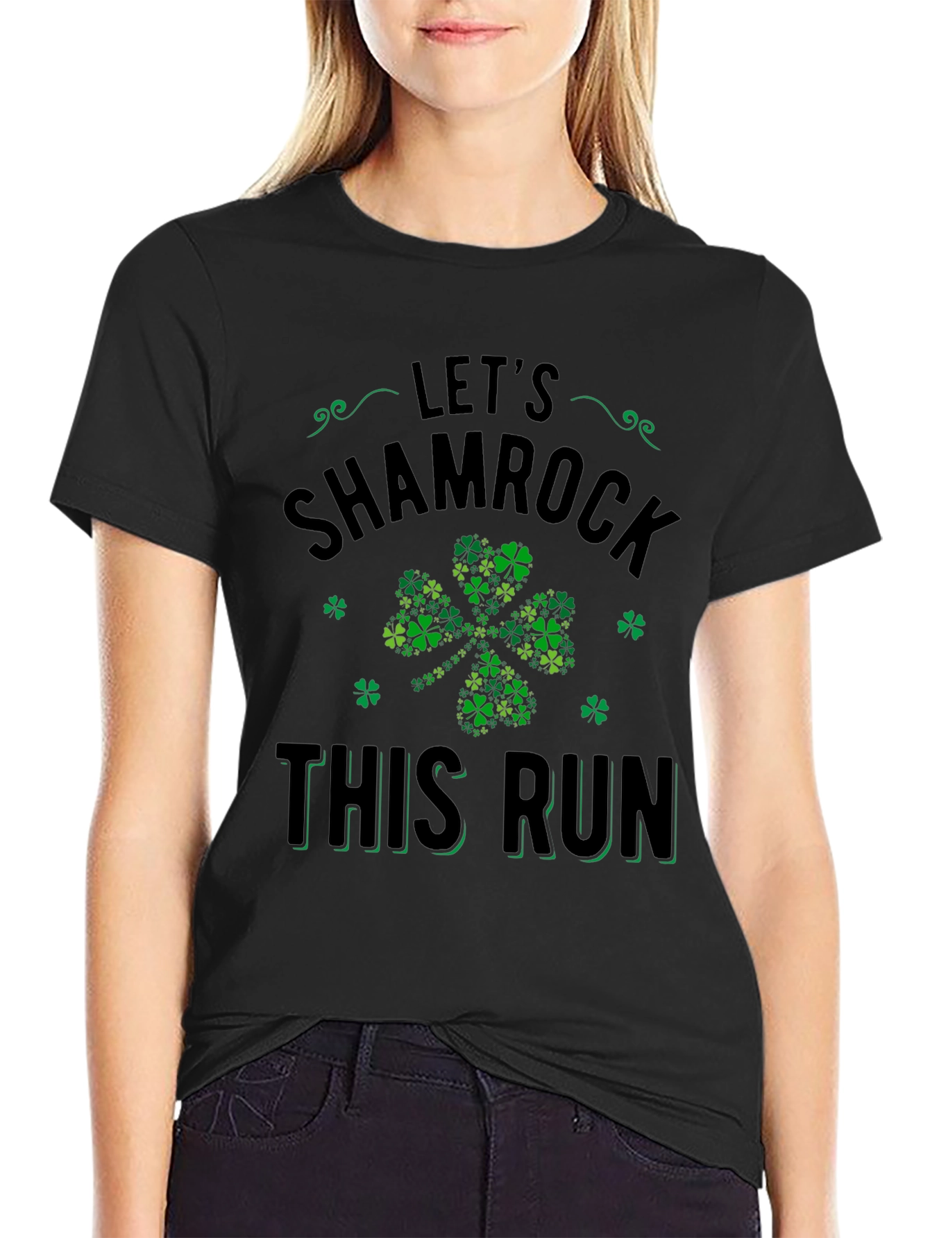 Lets Shamrock This Run St. Patricks Day T-Shirt