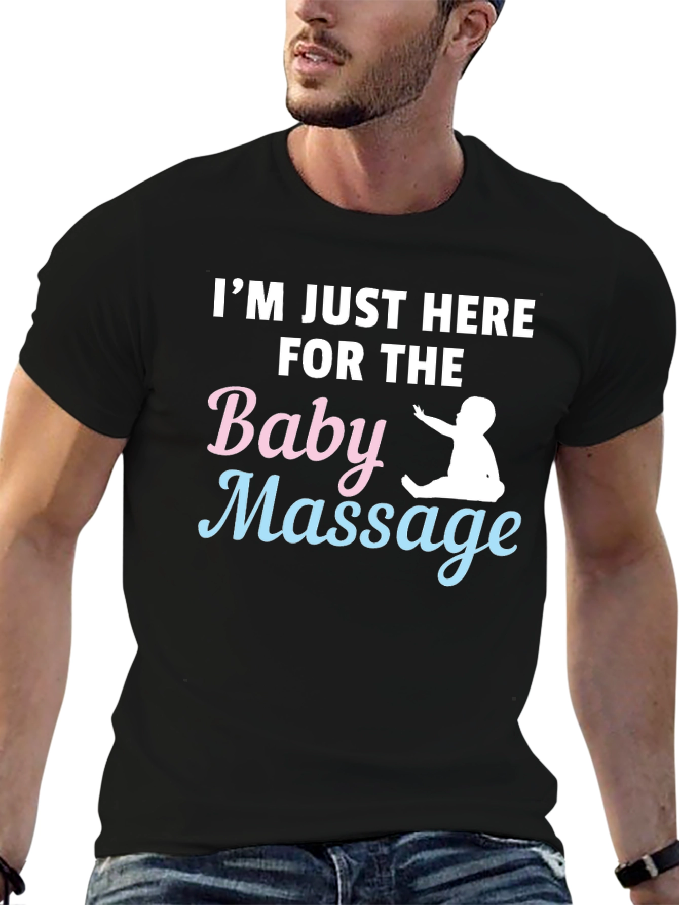 Baby Massage T-Shirt - Humorous Parent Tee