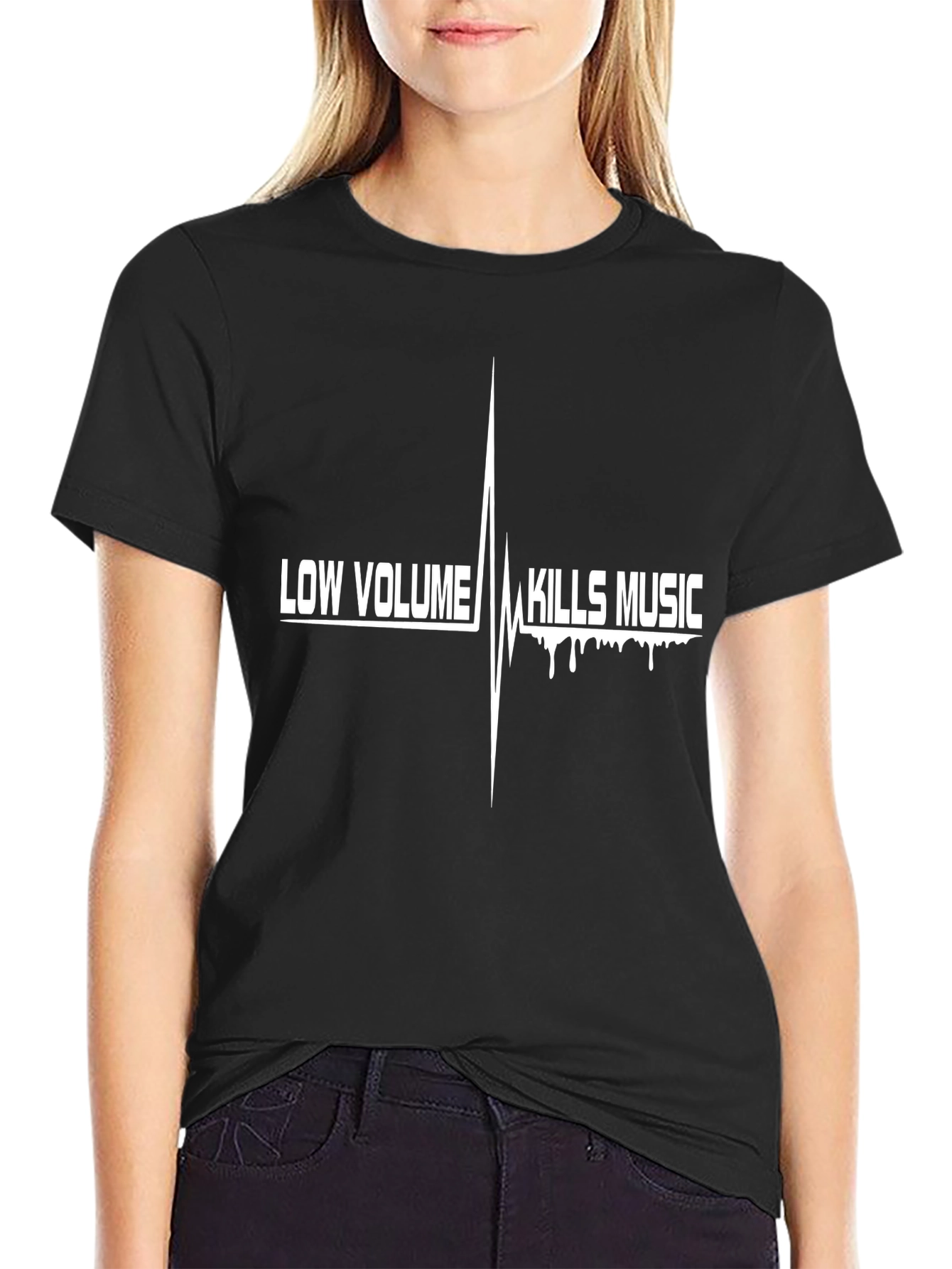 Low Volume Kills Music Black T-Shirt