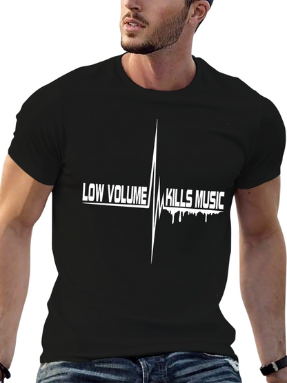 Low Volume Kills Music Black T-Shirt
